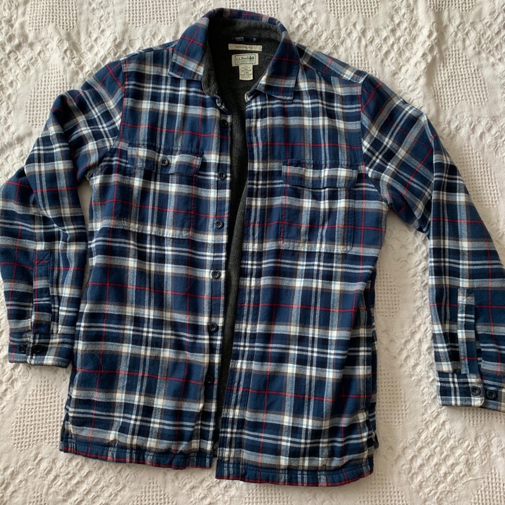 LL BEAN fleece lined jacket